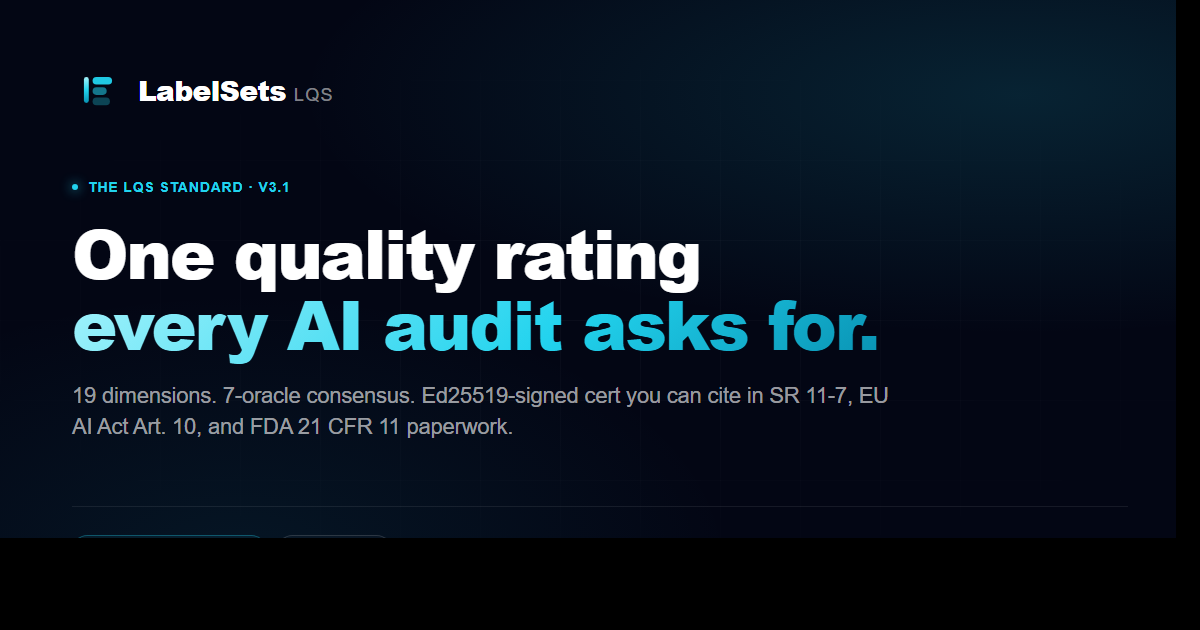 LabelSets LQS standard OG card